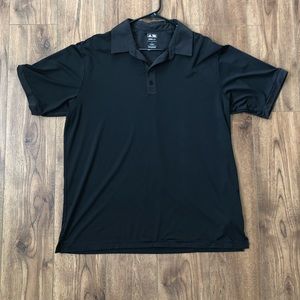 Adidas climalite black golf polo mens size large